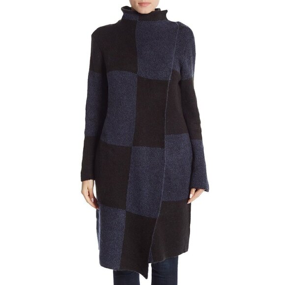 JOSEPH A Drape Front Buffalo Plaid Cardigan - Picture 2 of 16